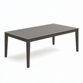 Table de jardin 180 x 90 x 75 cm métal gris anthracite à lattes